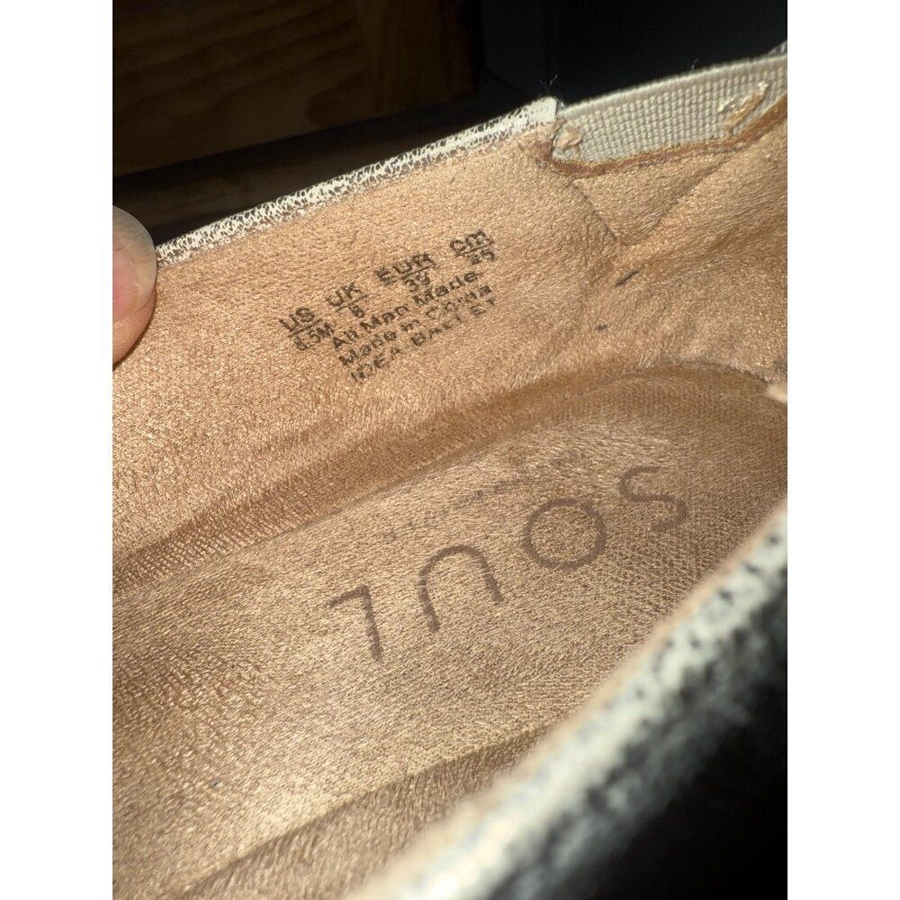 SOUL Naturalizer Metallic Silver Leather Flats - Women’s 8.5 - Picture 8 of 11